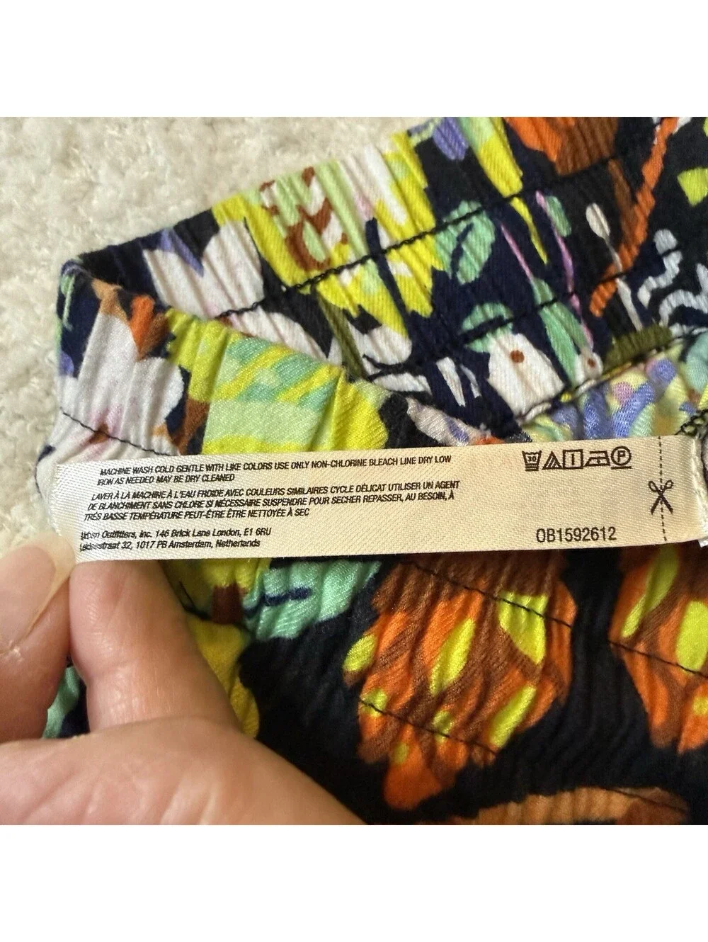 Marcos Navarro Anthropologie Floral Shorts Women XXS Tassel Boho Pull On
